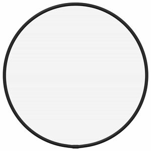vidaXL sienas spogulis, melns, &Oslash; 30 cm, apaļ&scaron;