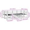 vidaXL Āra dīvānu komplekts 7 pcs Dabiska Cietā akācijas koks