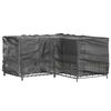 vidaXL mēbeļu pārklāji, L-forma, 2 gab., 16 gredzeni, 215x215x90 cm