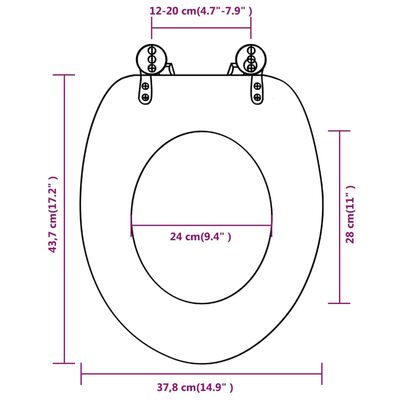 vidaXL tualetes poda sēdekļi ar vāku, 2 gab., MDF, vecu dēļu dizains