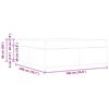vidaXL Gultas rāmis ar matraci Tum&scaron;i pelēks 180 x 200 cm audums