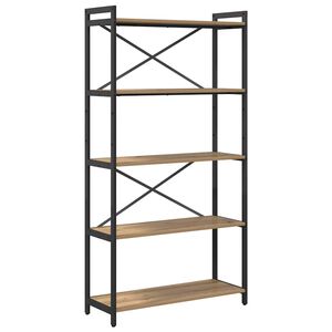vidaXL Grāmatu plaukts 80 x 30 x 155 cm Inženierijas koks