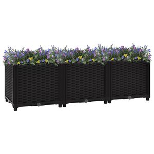 vidaXL puķu kaste, 120x40x38 cm, polipropilēns