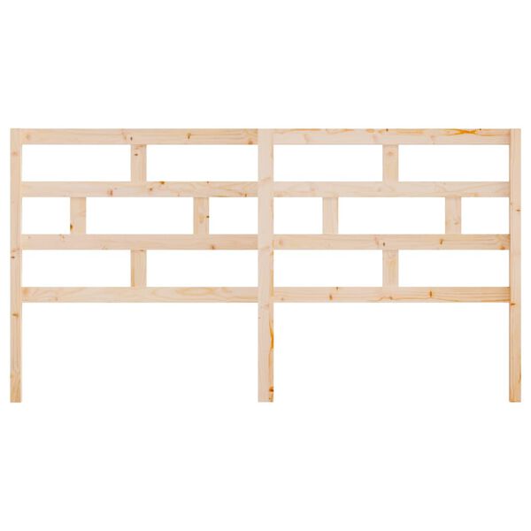 vidaXL gultas galvgalis, 206x4x100 cm, priedes masīvkoks