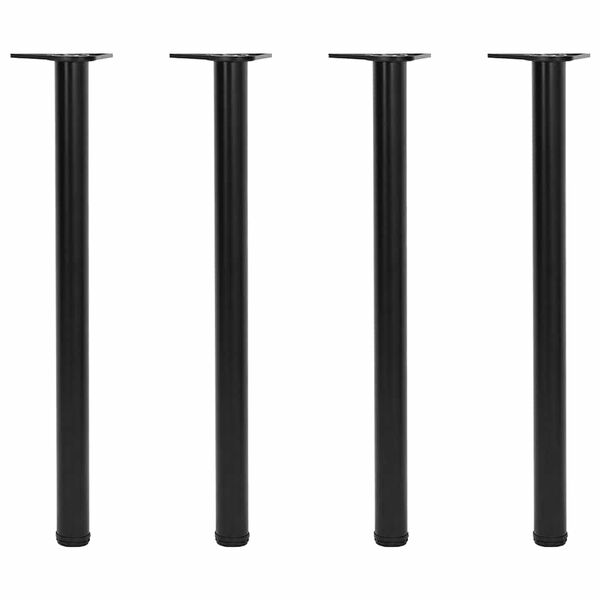 Galda kājas, 4 gab., regulējamas, 870 mm, melnas