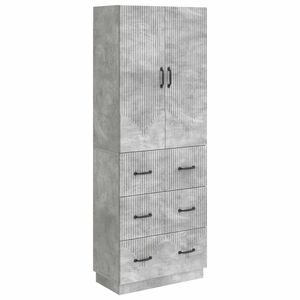 vidaXL Skapju komplekts 2 pcs Betona pelēks 66 x 34,5 x 87 cm