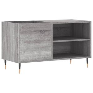 vidaXL ierakstu skapītis, 85x38x48 cm, inženierijas koks, pelēks