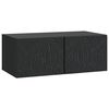vidaXL Sienā piestiprināms TV skapis 98 x 41 x 30 cm Melns