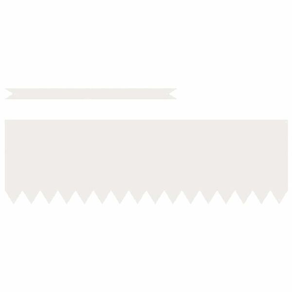 vidaXL Zāliena Apmale 10 pcs Balts 100 x 0.05 x 20 cm