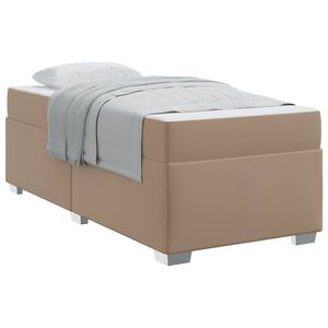 vidaXL Gultas rāmis Kapučīno 80 x 200 cm PVC