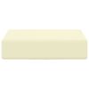 vidaXL Āra sēdvietu spilvens Krēmkrāsa 40 x 40 x 8 cm 100% poliesters