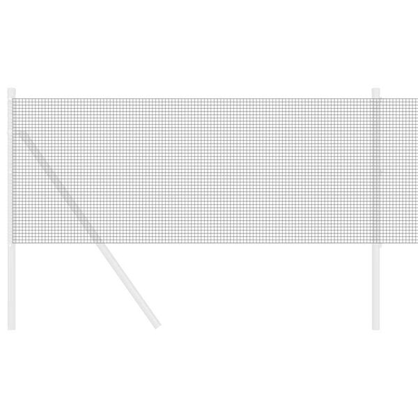 vidaXL Metinātās stieples žogs Pelēka 0.6 x 100 m Tērauds