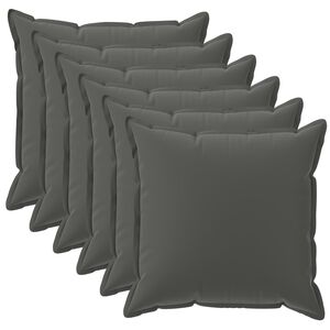 vidaXL Spilvenu pārvalks 6 gab. HOUTEN Antracīta 30 x 30 cm Poliesters