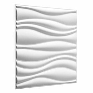 vidaXL Sienas paneļi 4 gab. 50 x 50 cm Balts