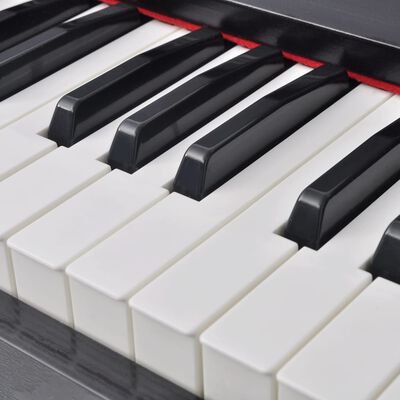 vidaXL digitālās klavieres ar pedāļiem, 88 taustiņi, melamīns, melnas