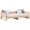 vidaXL Izvelkamais dienas gultas Brūna 203,5 x 184 x 56,5 cm