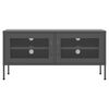 vidaXL TV skapītis, 105x35x50 cm, tērauds, antracītpelēks