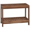 vidaXL Vannas sānu galds Dabiska 60 x 30 x 45 cm Ciets tek&scaron;a koks