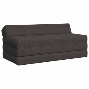 vidaXL Salokāms dīvāngulta Tum&scaron;i pelēka 120 x 60 x 49 cm Audums
