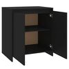 vidaXL kumode, melna, 70x41x75 cm, inženierijas koks