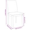 vidaXL Ēdamistabas krēsli ar spilveniem 2 gab. Balta masīvkoka gumija