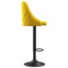 vidaXL bāra krēsli, 2 gab., sinepju dzeltens samts