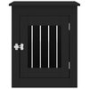 vidaXL suņu būris, melns, 55x75x65 cm, inženierijas koks