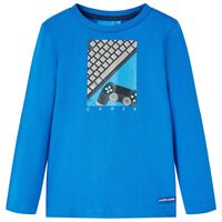 Bērnu krekls ar garām piedurknēm, spilgti zils, 92