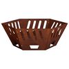 vidaXL Uguns bedre Rūsa 60 x 60 x 23 cm Novecināts tērauds