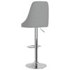 vidaXL bāra krēsli, 2 gab., gai&scaron;i pelēks audums