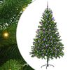 vidaXL Ziemassvētku eglīte su 300 LED ar statīvu Zaļa 180 cm PE