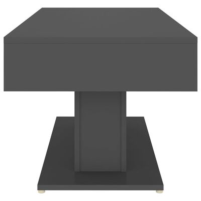 vidaXL kafijas galdiņš, pelēks, 96x50x45 cm, skaidu plāksne