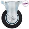 vidaXL fiksēti ritenī&scaron;i, 16 gab., 100 mm