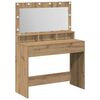vidaXL Dressing galds Artisānā ozols 100 x 41 x 135 cm
