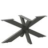 vidaXL kafijas galdiņa kāja, zirnekļa forma, antracīta krāsa, 98x58x(42-43) cm, tērauds