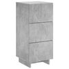 vidaXL Bufete Betona pelēks 33.5 x 34.5 x 75 cm Inženierijas koks