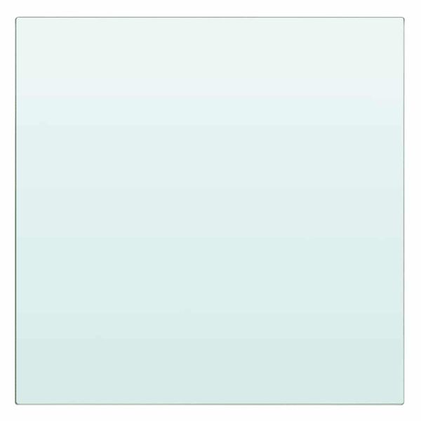 vidaXL sienas plaukts, 20x20 cm, caurspīdīgs stikls