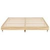 vidaXL gulta bez matrača, ozolkoka, 120x200 cm, inženierijas koks