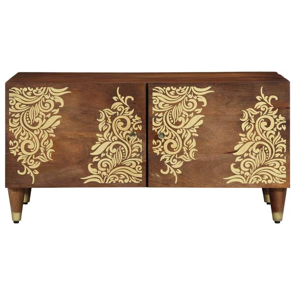 vidaXL Kafijas galdiņš Medus brūns 80 x 50 x 40 cm Cieta mango koksne