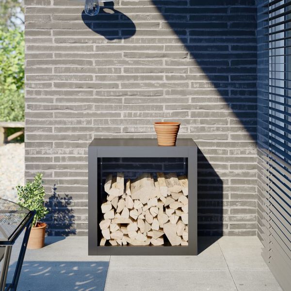 vidaXL malkas uzglabā&scaron;anas statīvs, 60x40x60 cm, tērauds