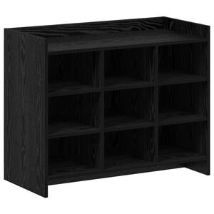 vidaXL Apavu skapis Melns ozols 85 x 39,5 x 70 cm Inženierijas koks