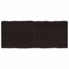vidaXL galda virsma, tum&scaron;i brūna, 120x50x(2-4) cm, ozola masīvkoks