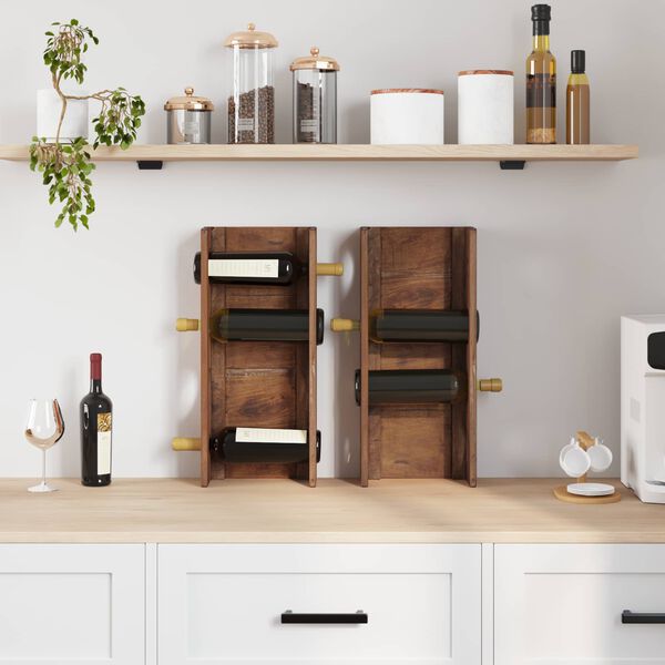 vidaXL Statīvs Brūna 24 x 13 x 54 cm Cieta mahagona koks