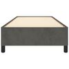 vidaXL gultas rāmis bez matrača, tum&scaron;i pelēks samts, 80x200 cm