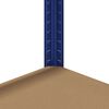 vidaXL 4-līmeņu plaukti, 4 gab., zils tērauds inženierijas koks
