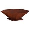 vidaXL Uguns bedre Rūsa 70,5 x 70,5 x 21,5 cm Novecināts tērauds
