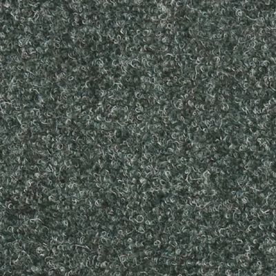 vidaXL kāpņu paklāji, 15 gab., pašlīmējoši, 56x17x3 cm, zaļi