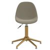 3086127 vidaXL Swivel Dining Chairs 4 pcs Light Grey Velvet(2x333517)