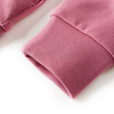 Bērnu džemperis, tekstilmozaīka, samts, aveņu krāsa, 92