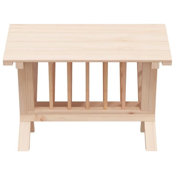 vidaXL siena barotava tru&scaron;iem, 44x33x33 cm, egles masīvkoks